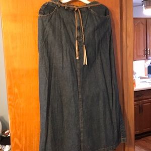 Chicos authentic denim skirt